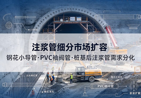 永嘉注浆管细分市场扩容，隧道钢花小导管、PVC 袖阀管、桩基后注浆管需求分化